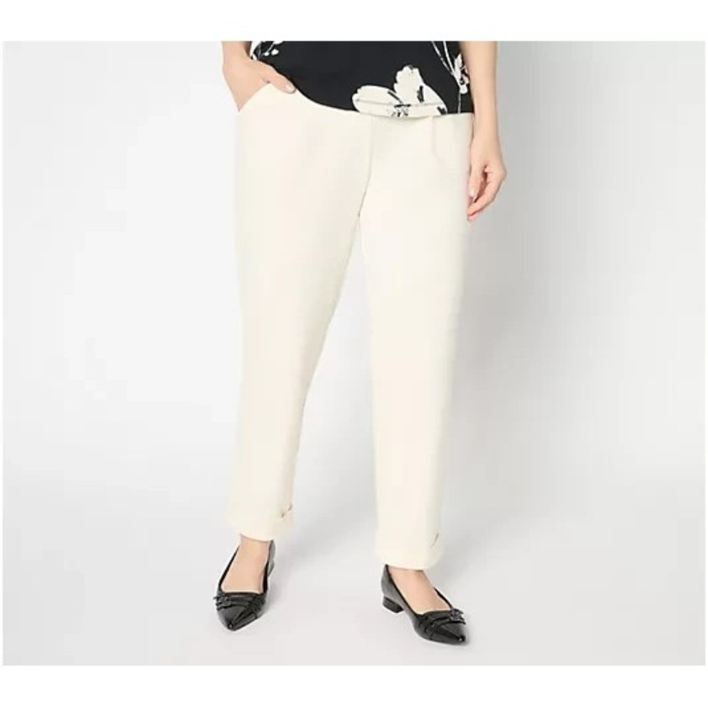 nicole by Nicole Miller Regular Pull-On Cuffed Pant Whipped Cream Medium